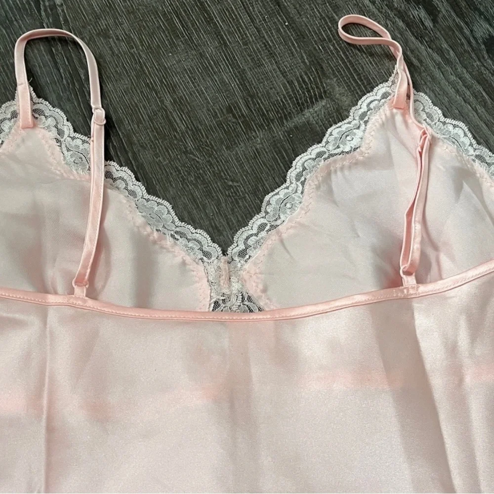 Gilligan & O’Malley Pink Satin Nightie size L